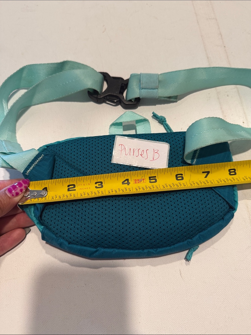 Patagonia Teal and Aqua Mini Crossbody Bag - Picture 2 of 3